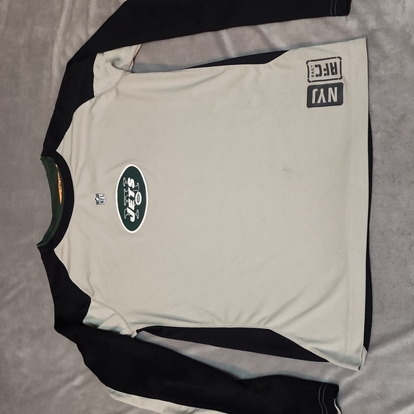 NFL team apparel New York Jets dry Tech size small long sleeve shirt - Picture 1 of 12